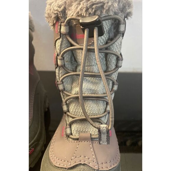 Columbia Bugaboot Gray Waterproof Insulated Lined Snow Boots Big Kids Youth 2 - Picture 14 of 14